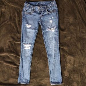 American Eagle Outfitters Distressed Skinny Jeans